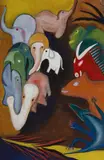 Elizabeth Vassilieff, Little White Elephant, Gouache