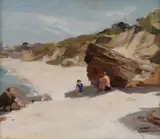 Alfred George Coleman, Summer Shade, Oil on Canvas on Board