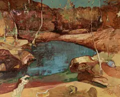 Skeletal Forest by Reinis Zusters, Oil on Canvas on Board, sold Dec 2021