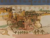 Michelle Collocott, Lines in Transit, 1967, Mixed Media on Canvas
