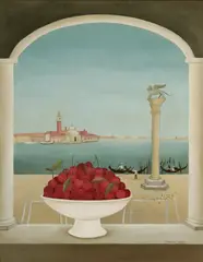 Frances Jones, San Marco Piazetta, Oil on Canvas