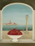 Frances Jones, San Marco Piazetta, Oil on Canvas
