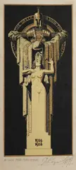 Rayner Hoff, In Vain the Christian, 1934, Linocut