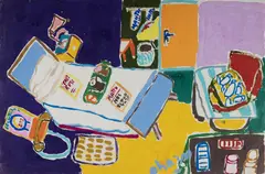 Room Interior by Malcolm de Chazal, Gouache, sold Dec 2021