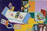 Malcolm de Chazal, Room Interior, Gouache