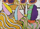 Yachts by Malcolm de Chazal, Gouache, sold Dec 2021