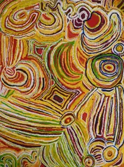 Tjayanka Woods, Minyma Tjuta (Seven Sisters), 2006, Acrylic on Canvas