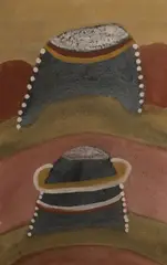 Untitled by Hector Jandany, 2000, Natural Earth Pigments on Canvas, sold Dec 2021