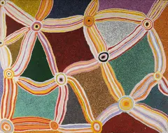 Untitled by Patju Presley, 2005, Acrylic on Canvas, sold Dec 2021