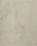 The Arrival by Norman Lindsay, circa 1922, Pencil, sold Oct 2021