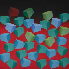 Virginia Jay, Contact III, 1972, Acrylic on Canvas