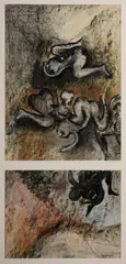 Gareth Laurence Sansom, Untitled Diptych, 1963, Mixed Media on Paper