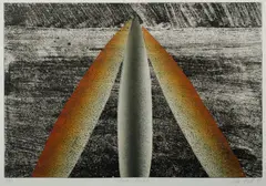 Rita Hall, Three Rocks, 1993, Lithograph 9/30
