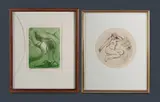 Paul Delprat, (2), 'In the Harim,' etching 5/60 (dia.18.5cm)