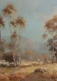 Otto Kuster, Glen Davis (NSW) Summer, 1982, Oil on Canvas Board