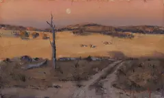 Ritchey Sealy, Paddock, Late Afternoon, Oil on Canvas