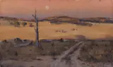 Ritchey Sealy, Paddock, Late Afternoon, Oil on Canvas