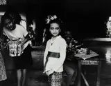 Jon Lewis, Dressed & Blessed (Petelu, Bali), 1986, Black & White Photograph