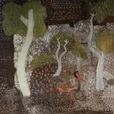 Trevor Nickolls, Manly Point,' Sydney, 1984, Acrylic & Mixed Media on Canvas