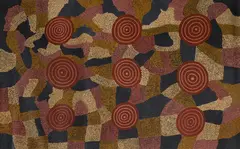 Two Bob Tjungurrayi, Untitled, 1984, Acrylic on Linen