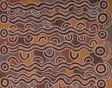 Sandra Turner Nampijinpa, Untitled, 1983, Acrylic on Canvas Board