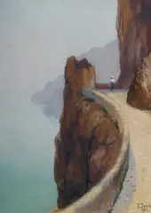 Soter Jaxa-Malachowski, Isle of Capri, 1923, Gouache