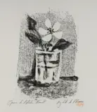 Flower in Glass No. 6 by Pablo Picasso, 1947, Frontispiece from the illustrated book 'Picasso Lithographe II', sold Oct 2021