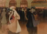 Louis Abel-Truchet, Les Danseuse (The Dancers), 1900, Printed signature & monogram for printer Eugene Verneau, Paris