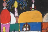 Island Church by Malcolm de Chazal, Gouache, sold Oct 2021