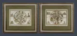 Giovanni Maria Cassini, (2), Hand Coloured Copper Plate Engraving (2)