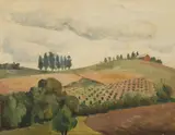 Roland Wakelin, Kurrajong, 1943, Oil on Board