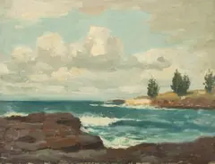 Roland Wakelin, Kiama, c.1958, Oil on Canvas on Board