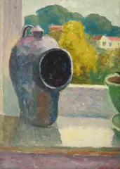 Roland Wakelin, Salt Jar, c.1965, Oil on Board