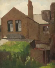 Roland Wakelin, Back of House, London, c.1920, Oil on Board
