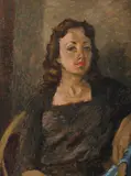 Roland Wakelin, Study of a Young Woman, c.1940, Oil on Board