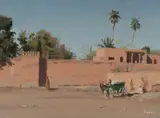 Graeme Inson, A Waiting ''Fiacre,'' Marrakesh, 1981, Oil on Canvas on Board