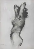 Leon Hall, Nude Study, Charcoal