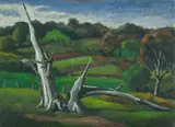 George Duncan, Dead Tree, NSW Southern Highlands, Oil on Ply