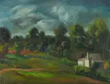 George Duncan, NSW Southern Highlands Scene, Oil on Ply