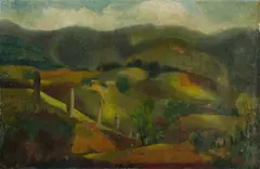 Cloud Shadows, Jamberoo by George Duncan, Oil on Canvas on Board, sold Sep 2021