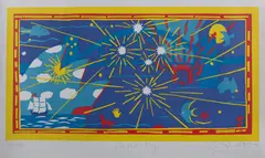 Oz Tapestry by Martin Sharp, 1990, S/Print 52/100, offered Sep 2021