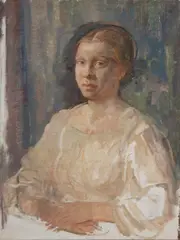 Lily Wilson by Arthur Murch, 1970s, Oil on Canvas on Board, sold Sep 2021