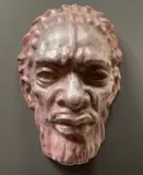 Arthur Murch, Pintupi Man, Glazed Earthenware Wall Sculpture 1/10