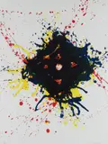 Untitled (SF350), from Papierski Portfolio by Sam Francis, 1992, Printed by L'Atelier Gardner Lithograph, California, sold Sep 2021