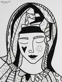 Romero Britto, Mother, 2014, Screenprint with Diamond Dust 9/25