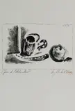 Pablo Picasso, The Cup and the Apple, 1947, Unsigned. Pencil inscription recto 'Epreuve de l'Atelier Mourlot. Og. Lith de P. Picasso.'