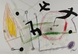 Maravillas (Wonders) V by Joan Miró, 1975, Printed by Poligrafa, Barcelona, Spain, offered Sep 2021