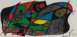 Escultor (Sculptor) - Sweden by Joan Miró, 1975, Colour Lithograph, Edition of 1500 (un-numbered), offered Sep 2021