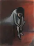 Robert Dickerson, Ballet Dancer, Pastel