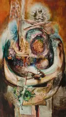 James Timothy Gleeson, Moment of Crisis, Oil on Board